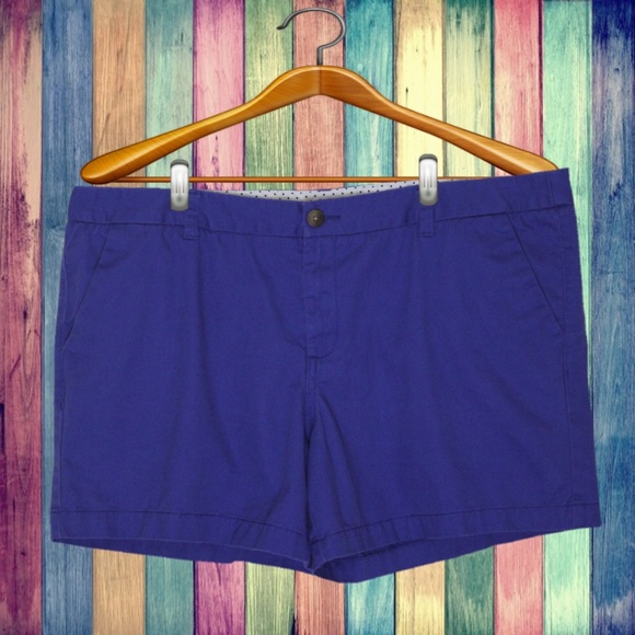Merona Pants - "Plus" Merona Azure Blue Shorts Size 18
